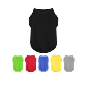 New Pup's Wardrobe: Sleek Solid-Colored Dog Shirt Tank Top, Perfect for size XL